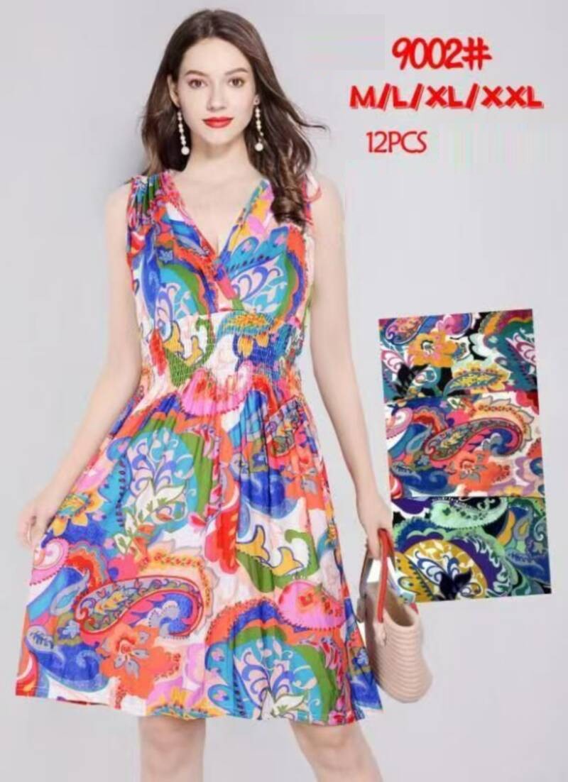 Sukienki damskie Roz M/L/XL/2XL, Mix Kolor Paczka 12 szt 1